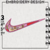 Black Goku Nike Embroidery Designs, Black Anime Charater Embroidery Files, Dragon Ball Machine Embroidery Pattern