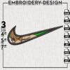 Roronoa Zoro Nike Embroidery Designs, Zoro Anime Character Embroidery Files, One Piece Machine Embroidery Pattern