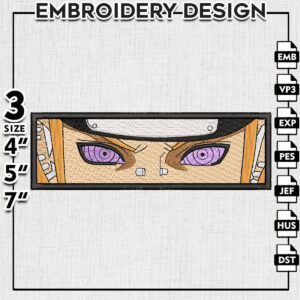 Akatsuki pain eyes Embroidery Designs/ Naruto Anime Embroidery Files/ Machine Embroidery Designs/ Digital Download