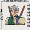 Tengen Uzui Embroidery Designs, Anime Character Embroidery Files, Anime Machine Embroidery, Digital Download