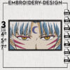 Sesshomaru Embroidery Designs, Sesshomaru Embroidery Files, InuYasha Machine Embroidery Pes Files, Digital Download