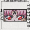 Sailor Moon Eyes Embroidery Design, Sailor Moon Embroidery File, Anime shirt, Digital download