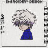 Killua Embroidery Designs / Anime Designs / Embroidery File / Anime Shirt / Digital download
