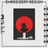 Uchiha Itachi Midnight Embroidery Designs, Anime Character Embroidery Files, Machine Embroidery Pes Dst, Digital Download