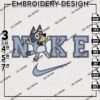 Nike Bluey Heeler Embroidery Designs, Birthday Party Embroidery Files, Bluey Character Machine Embroidery, Digital Download