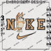 Nike Bluey And Bingo Mum Chiller Heeler Embroidery Designs, Bluey Embroidery Files, Machine Embroidery Digital Download