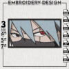Anime Kakashi Naruto Embroidery Files / Kakashi Eyes Embroidery Designs /Anime Character / Machine Embroidery Files / Digital Download