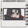 Uchiha Itachi Anime Naruto Embroidery Design / Anime Character Embroidery Files / Manga Embroidery / Instant Download