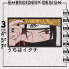 Uchiha Itachi Eyes Embroidery Design / Anime Naruto File / Naruto Character Designs / Digital Download