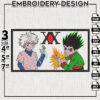 Gon and Killua embroidery design / Hunter x hunter embroidery / anime files / Digital download