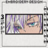 Gojo Eyes Embroidery Design / Anime Jujutsu Kaisen Embroidery File / Manga Digital Download