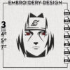 Itachi Naruto Embroidery designs, Naruto Embroidery Designs, Anime Manga Embroidery, Digital Download