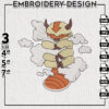 Appa Embroidery Designs, Avatar Anime Embroidery Files, Machine embroidery Digital Download