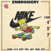 Nike Embroidery Files, Nike x Bart Skateboard Embroidery Designs, Bart Skateboard, Machine Embroidery Pattern