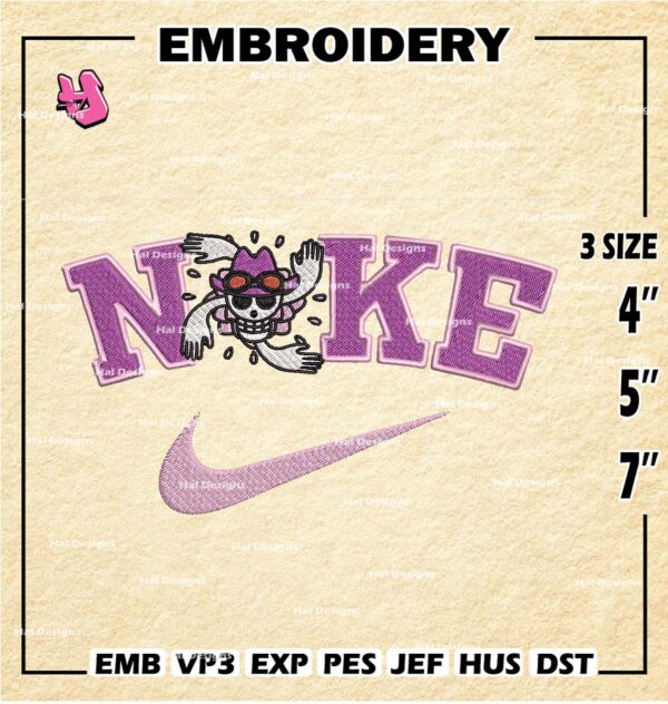 Nike Nico Robin Machine Embroidery Pattern, One Piece Embroidery Designs, Robin Logo Embroidery Files, Digital Download