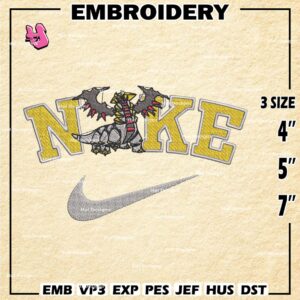 Nike Pokemon Giratina Embroidery Designs, Logo Embroidery Files, Giratin Machine Embroidery Pattern, Digital Download