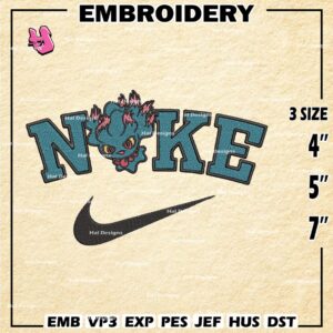 Nike Pokemon Misdreavus Embroidery Designs, Pokemon Logo Embroidery Files, Machine Embroidery Pattern, Digital Download