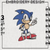 Funny Sonic Embroidery Designs, Sonic the Hedgehog Embroidery Files, Cartoon Machine Embroidery, Digital Download