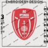 A.C. Monza Logo Embroidery Designs, Serie A Embroidery files, Serie A Monza Teams, Digital Download