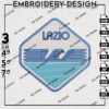 Lazio Machine Embroidery Designs, Serie A Embroidery files, Serie A Lazio Teams, Digital Download