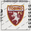 Torino Logo Embroidery Design, Serie A Embroidery files, Serie A Torino Teams, Digital Download