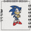 Sonic Funny Embroidery Designs, the Hedgehog Embroidery Files, Cartoon Machine Embroidery Pes Dst, Digital Download