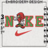 Nike Knuckles Embroidery Designs, Sonic the Hedgehog Embroidery Files, Cartoon Machine Embroidery Pes Dst Files