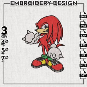 Sonic Embroidery Files, Sonic Characters Embroidery Designs, Sonic Face Machine Embroidery Pes Files, Digital Download