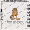 Garfield Embroidery Design, Garfield And Friends Machine Embroidery Files, Cartoon Machine Embroidery Files, Digital Download