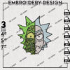Two Faces Morty Embroidery Files, Cartoon Embroidery Designs, Cartoon Machine Embroidery, Digital Download