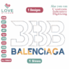 Balenciaga applique Embroidery Designs, Embroidery Designs, Files Instant Download