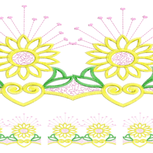 Floral & Motif Embroidery Border Design,Slayer Embroidery Designs