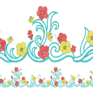 Floral & Motif Embroidery Borders , Embroidery Design