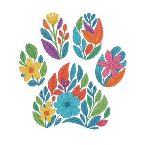 Dog Paw Embroidery Designs,DOG Machine Embroidery Designs,Files Instant Download