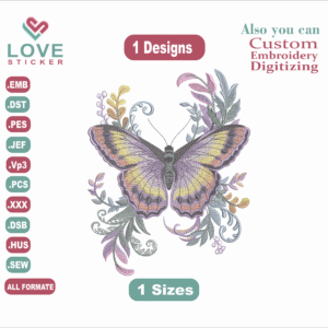 Butterfly Embroidery Designs,Embroidery Designs, Files Instant Download