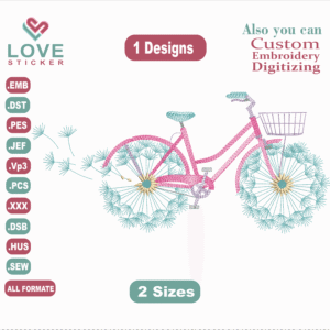 Amazing BikeEmbroidery Designs,Embroidery Designs,Files Instant Download