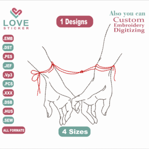 hand with red heart Embroidery Designs,Embroidery Designs,Files Instant Download