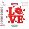 Red Liplove BikeEmbroidery Designs,Embroidery Designs,Files Instant Download