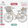 Bicycle Embroidery Designs,Embroidery Designs, Files Instant Download