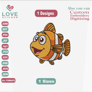 Fish Embroidery Designs,Embroidery Designs,Files Instant Download