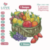 Fruit Basket Embroidery Designs,Embroidery Designs,Files Instant Download
