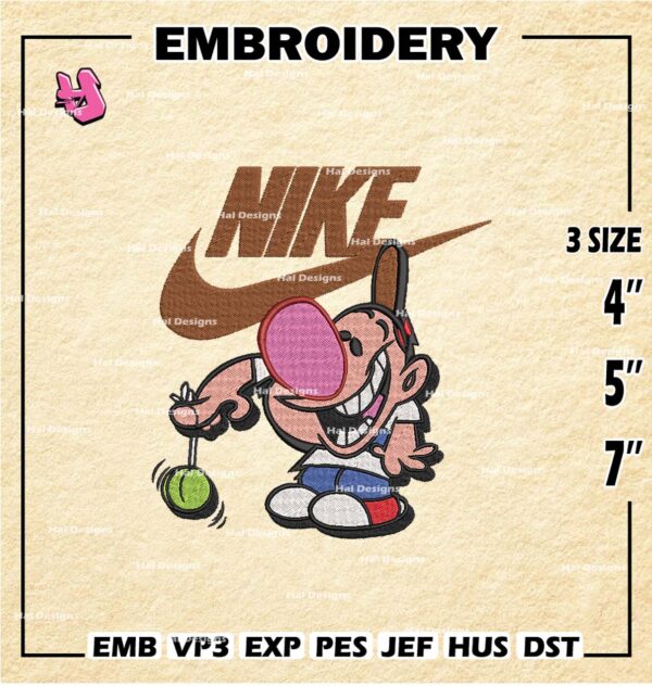 Billy Nike Embroidery Design files, Grim Adventures of Billy and Mandy Machine Embroidery Designs, Download Embroidery