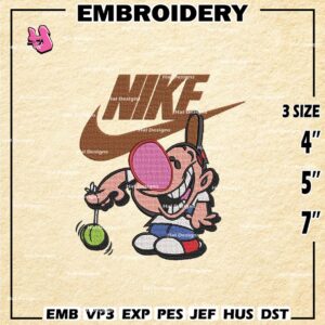 Billy Nike Embroidery Design files, Grim Adventures of Billy and Mandy Machine Embroidery Designs, Download Embroidery