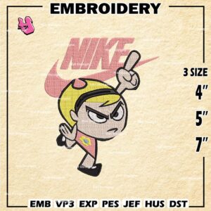 Mandy With Nike Embroidery Design files, The Grim Adventure Machine Embroidery Designs, Digital Download Embroidery