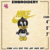 Nike Daffy Duck Embroidery Design files, Fashion Brand Machine Embroidery Designs, Digital Download Embroidery
