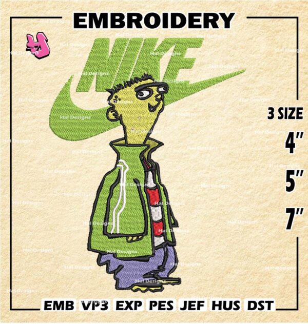 Nike Ed Embroidery Design files, Ed Edd n Eddy Machine Embroidery Designs, Digital Download Embroidery