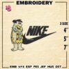 Nike Fred Flintstone Embroidery Design files, EFred Flintstone Machine Embroidery Designs, Digital Download Embroidery