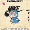 Doremon Nike Embroidery Designs, Doremon Machine Embroidery Patte, Logo Embroidery File