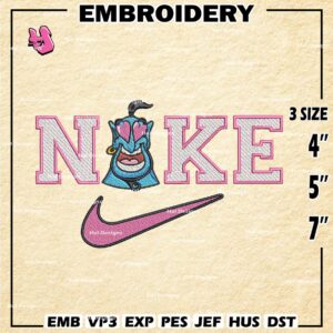 Genie Nike Embroidery Designs, Aladdin Mouse Machine Embroidery Patte, Nike Logo Embroidery File