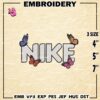 Butterfly Nike Embroidery Designs, Butterfly Machine Embroidery Patte, Nike Logo Embroidery File